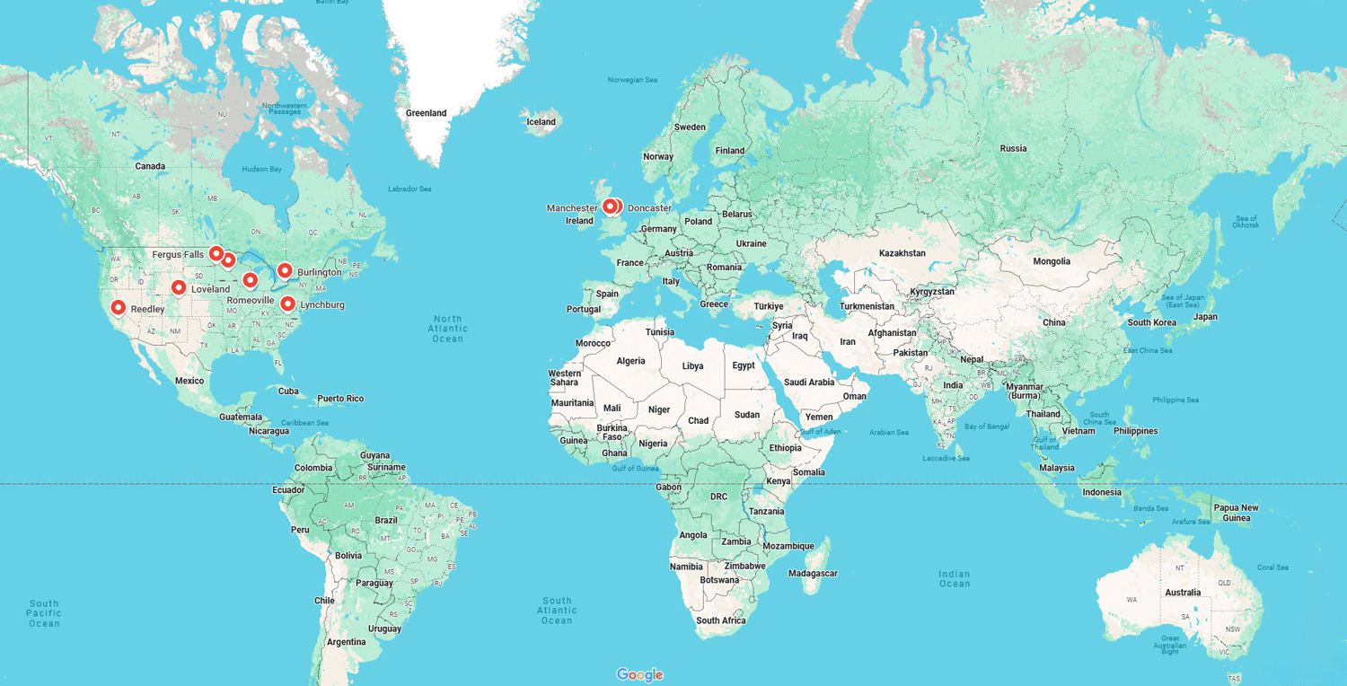 Map of Locations