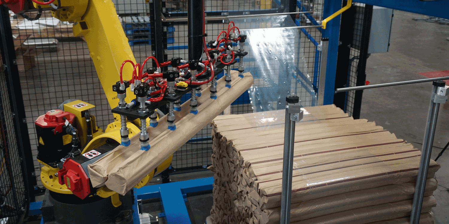 Fleetwood-ALF-Optional-Bag-Depalletizer Fleetwood Automatic Lid Feeder (ALF) Optional Bag Palletizer