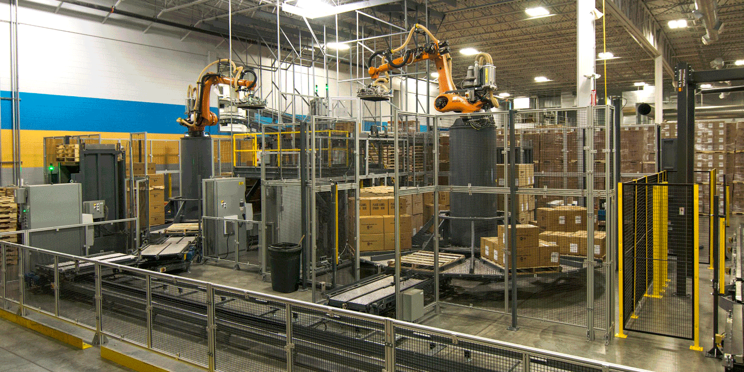 Stact-Robotic-Rotary-Case-Palletizer Stact Robotic Rotary Case Palletizer