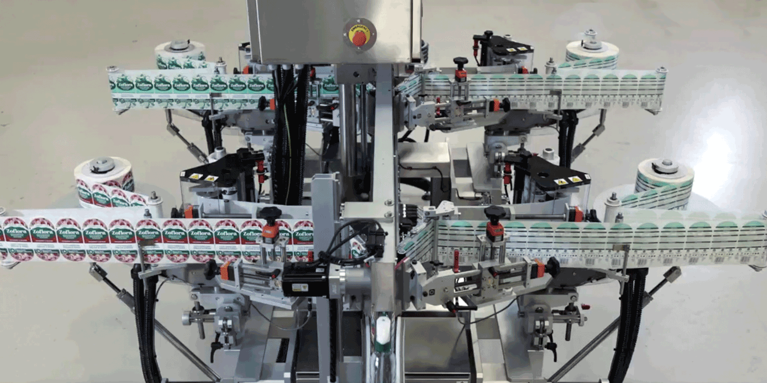 Harland-Neptune-Pressure-Sensitive-Labeler-Front-and-Back-Labels Harland Neptune Pressure Sensitive Labeler