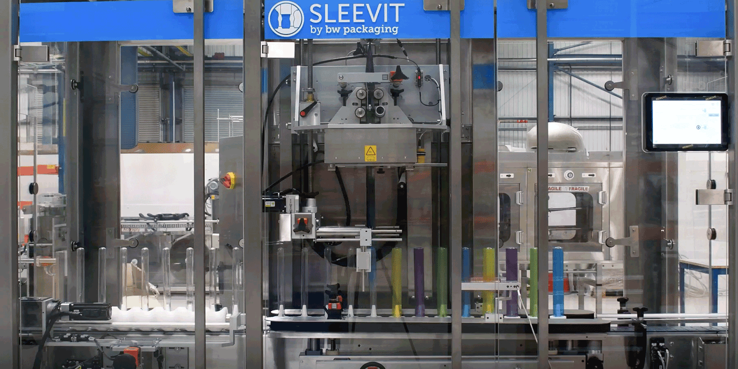 Sleevit Vertical Feed (VF) Series Shrink Sleeve Applicators