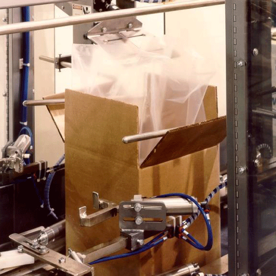 Bag in a Box Uncuffer Folding Station