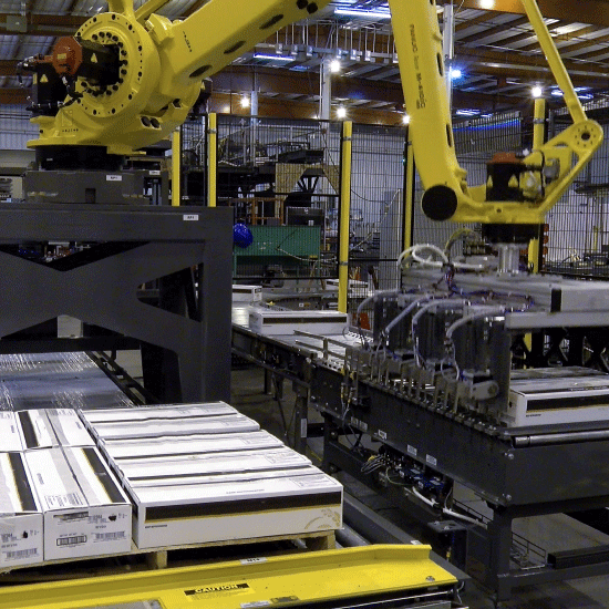 Low Level Robotic Case Palletizer