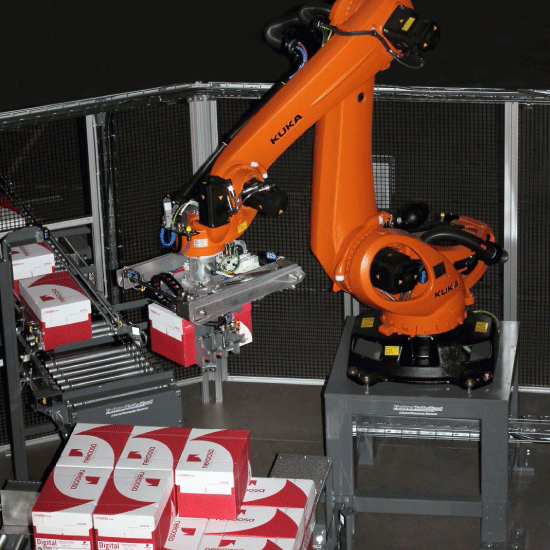 Low Level Robotic Case Palletizer